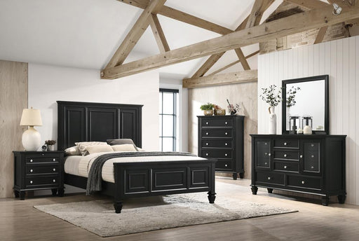 Sandy Beach 4-Piece Bedroom Set with High Headboard King image