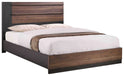 Azalia Rectangular Bed Black and Walnut image