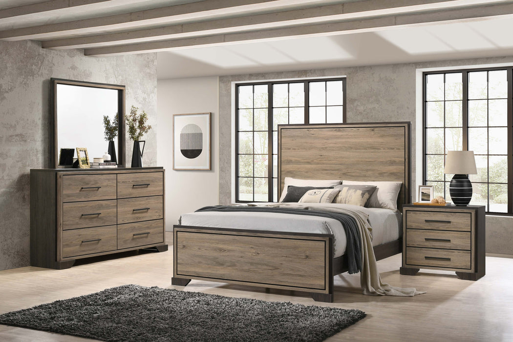 Baker Bedroom Set Brown and Light Taupe image