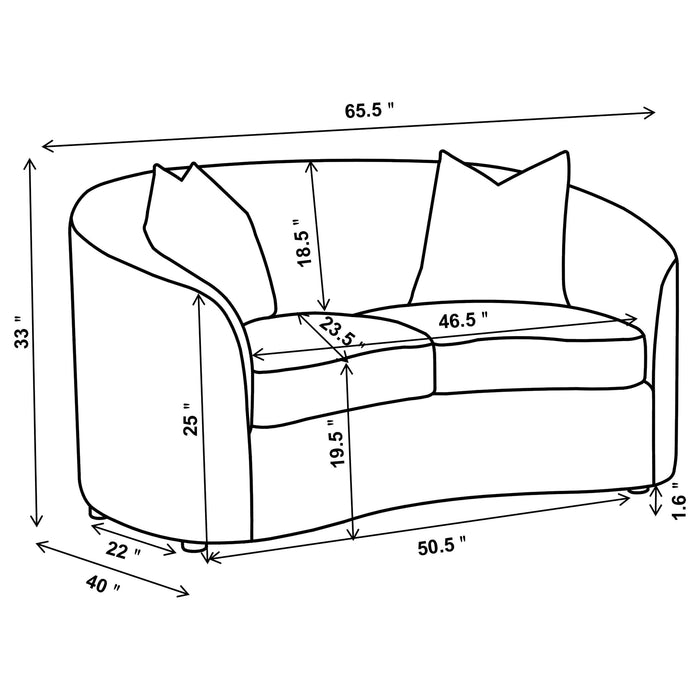 Rainn Stationary Loveseat