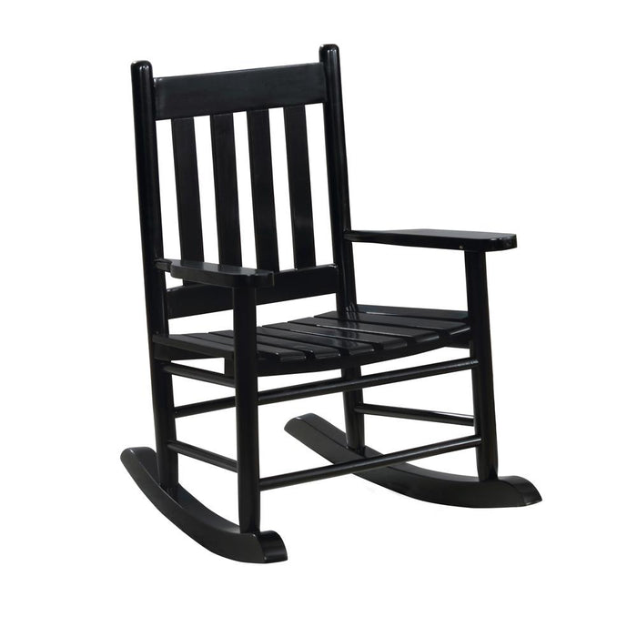 Annie Slat Back Youth Rocking Chair Black image