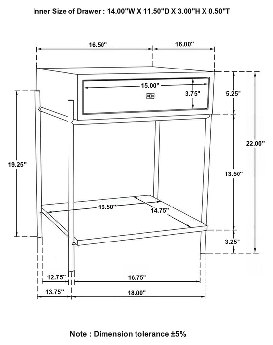 Declan End & Side Table