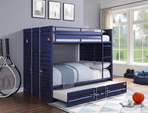 Cargo Blue Bunk Bed (Full/Full) image