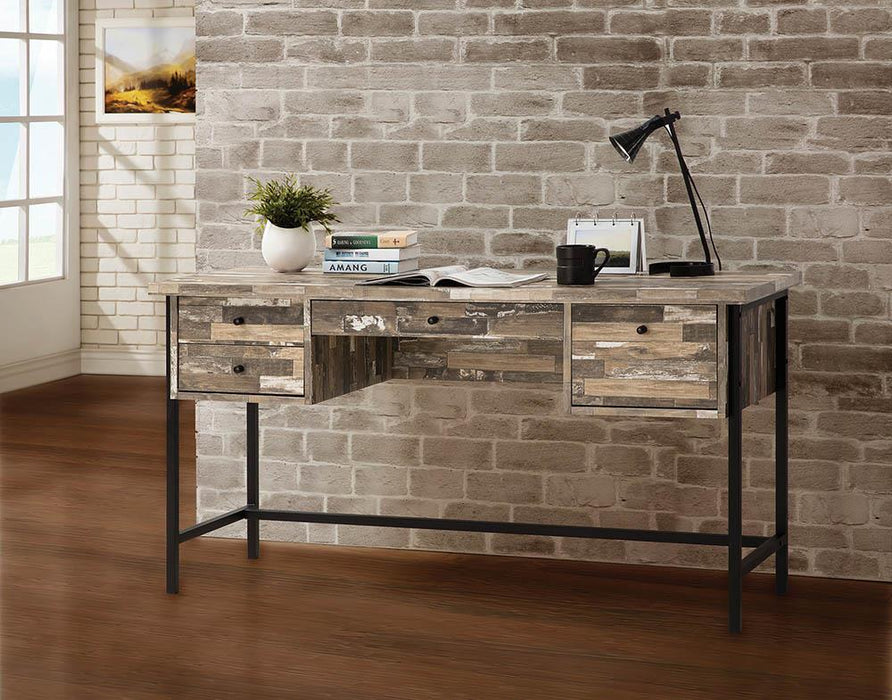 Kemper 4-drawer Writing Desk Salvaged Cabin