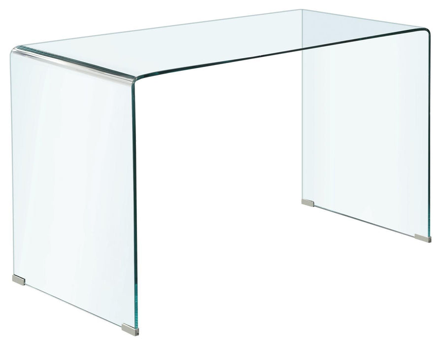 Ripley Glass Writing Desk Clear