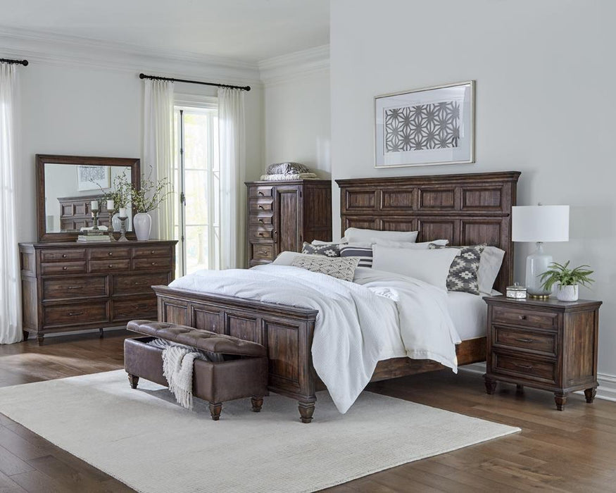 Avenue Queen Panel Bed Weathered Burnished Brown