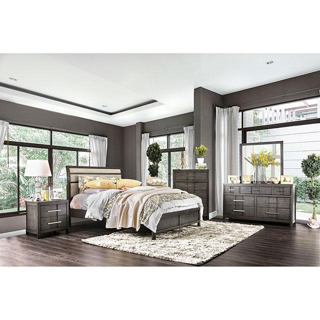 Berenice Gray/Beige E.King Bed